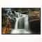 Designart - Slow Motion Waterfall on Rocks - Landscape Framed Canvas Art Print